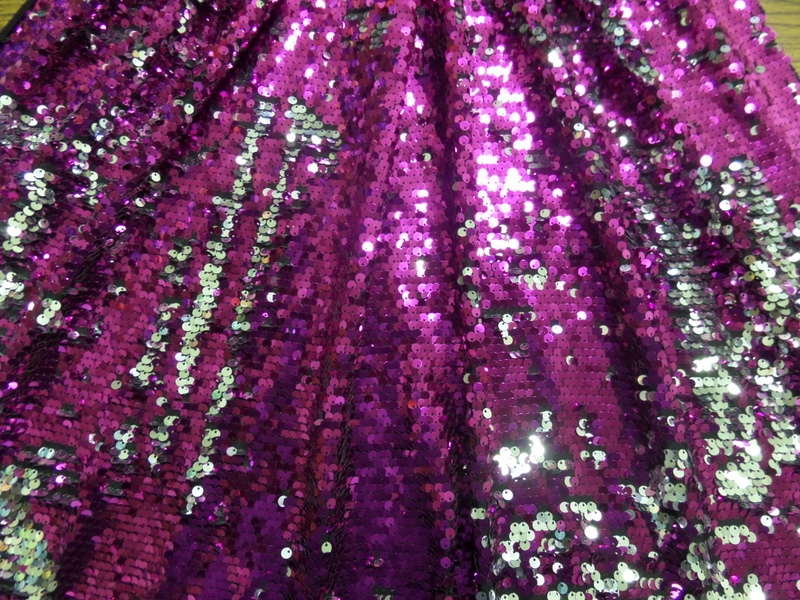 8.Fuchsia-Silver Two Tone Sequins